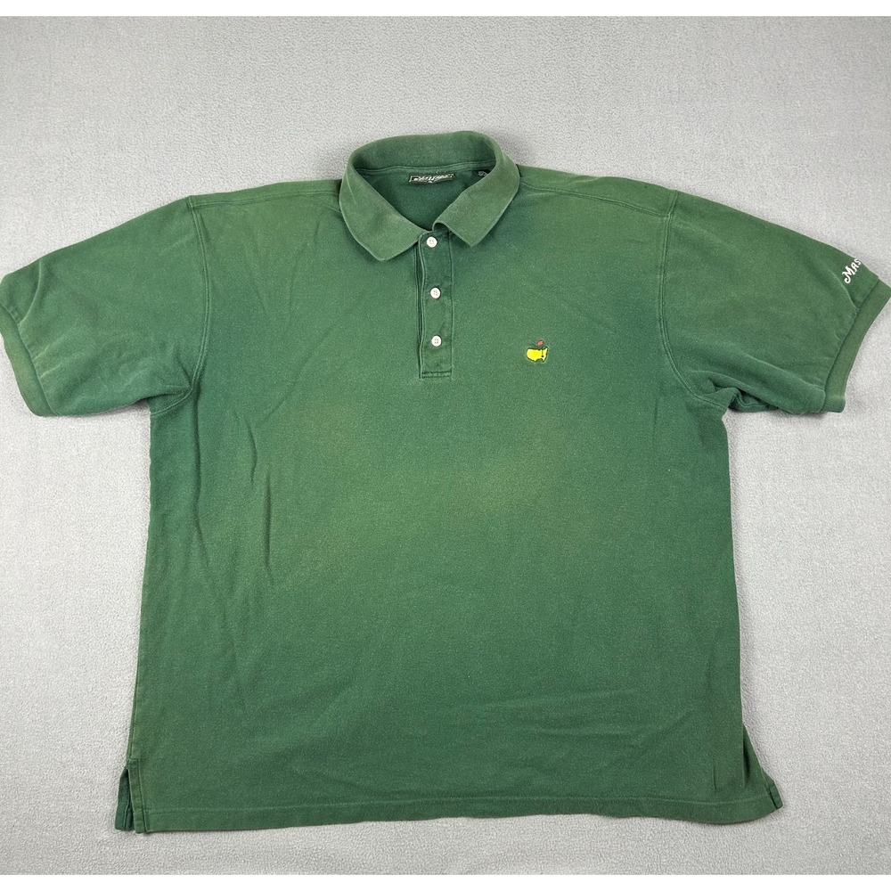 Masters Golf Polo Shirt Men's XL Green Augusta National Collection Cotton‎